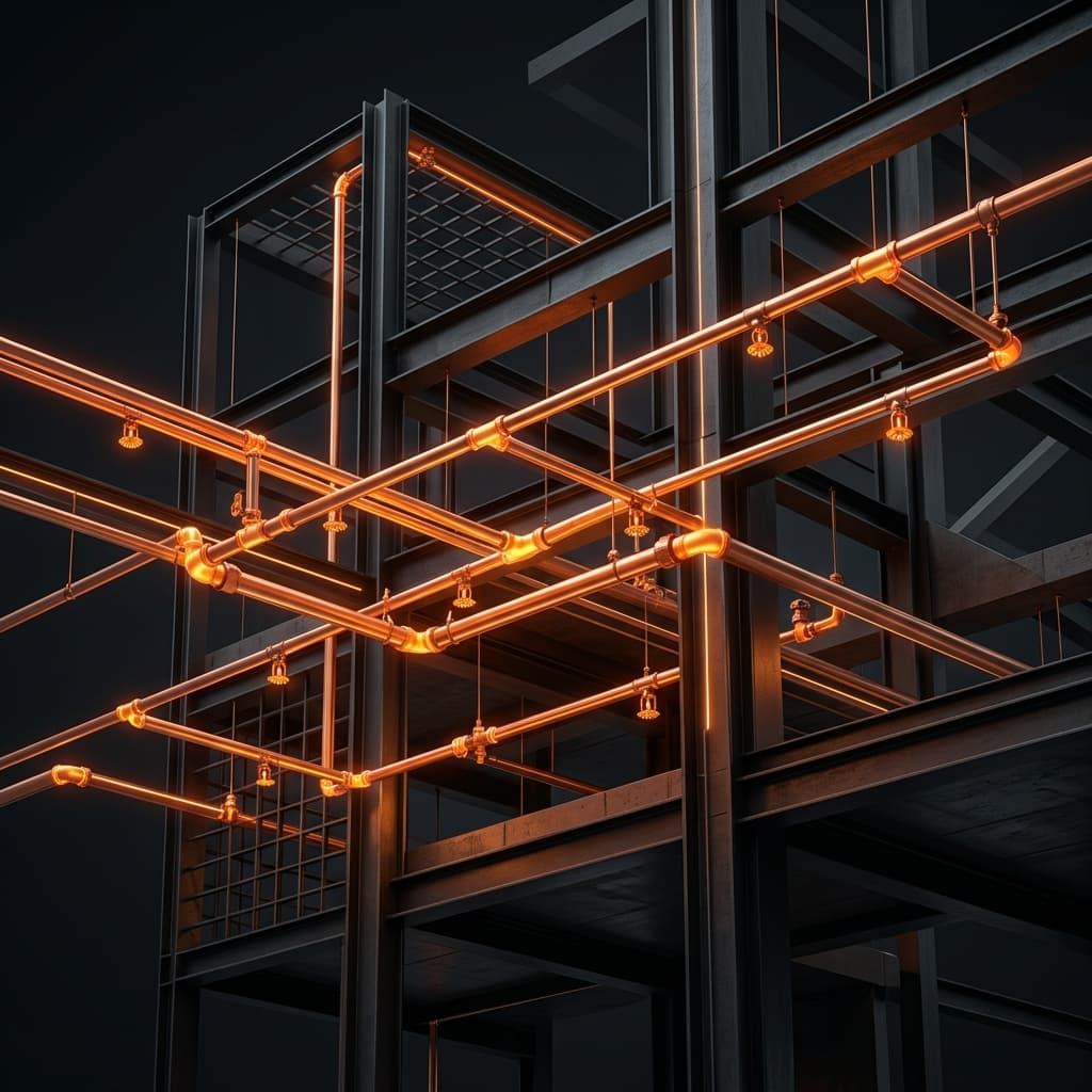 3D BIM layout design for fire protection systems
